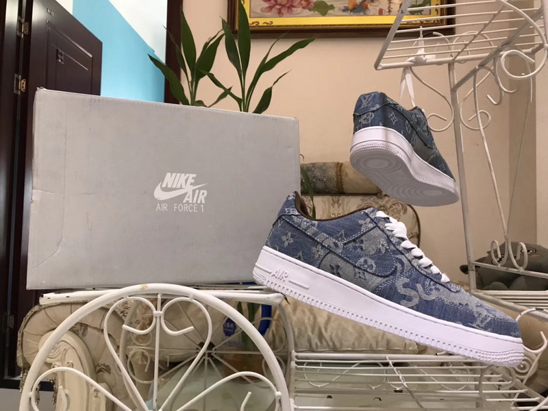 Authentic Superme X Louis Vuitton X Air Force 1